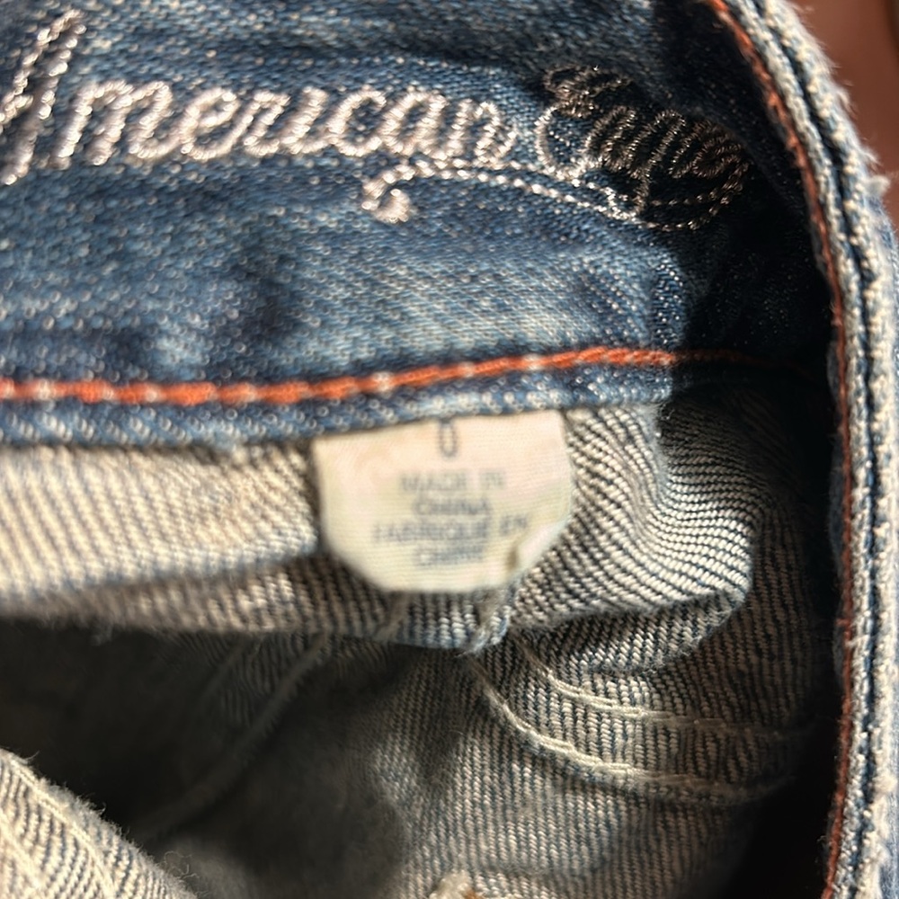 AMERICAN EAGLE Y2K Retro Skirt Denim Sz 0 - Picture 7 of 10